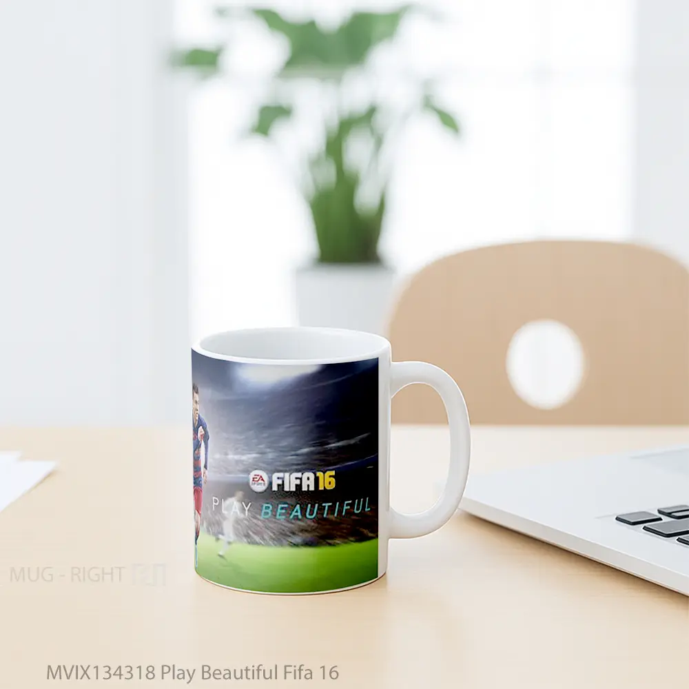 Mug Play Beautiful Fifa 16 Gelas Keramik Unik - All-side / Desain