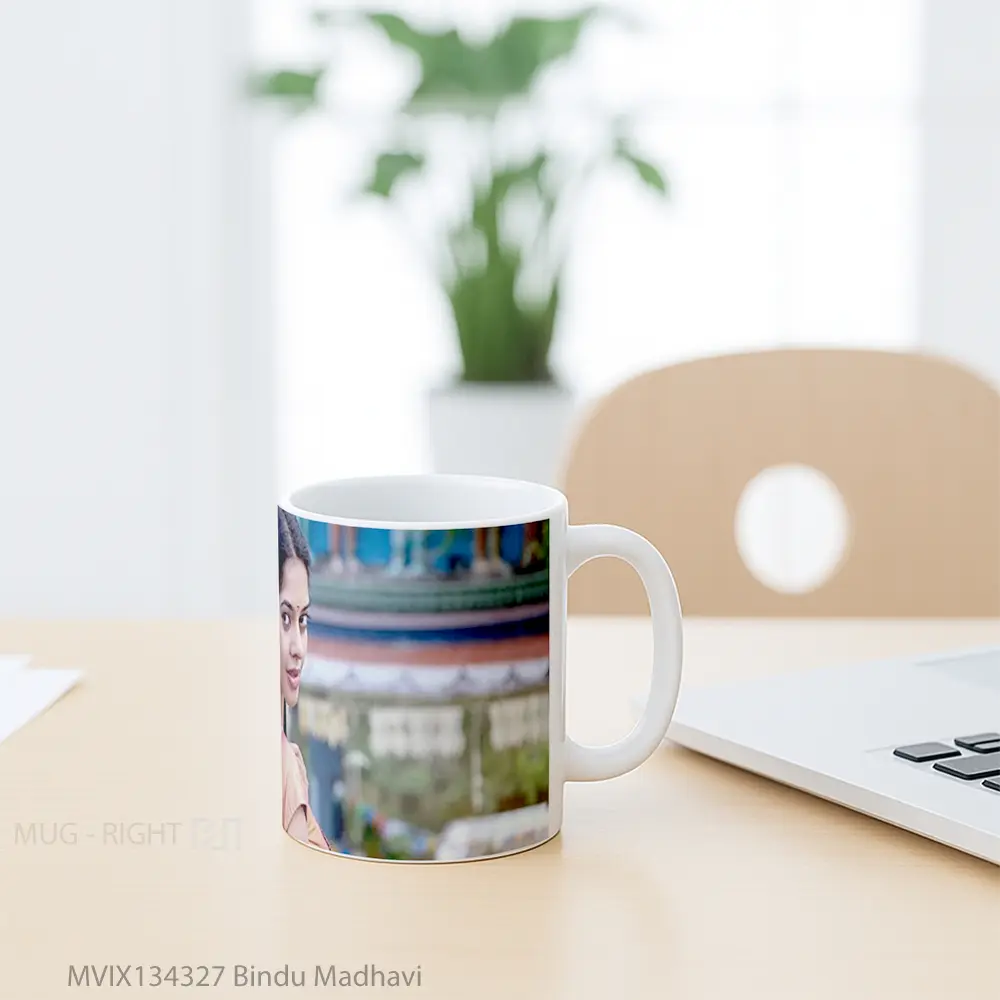 Mug Bindu Madhavi Gelas Keramik Unik - All-side / Desain
