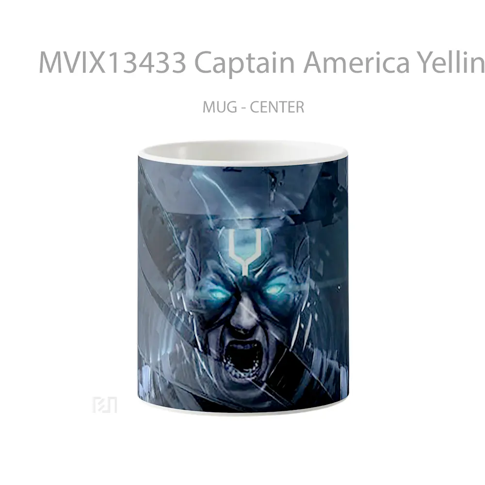 Mug Captain America Yelling Gelas Superhero