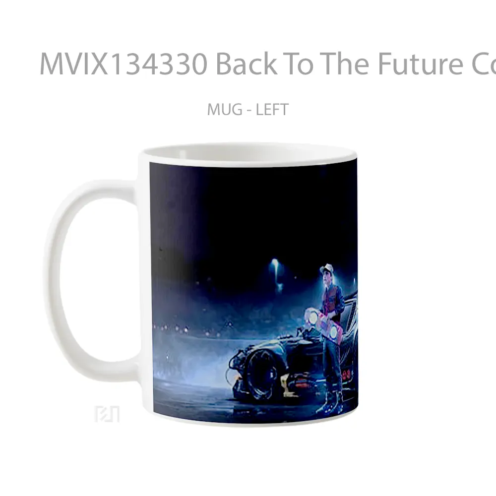 Mug Back To The Future Concept Gelas Keramik Unik - All-side / Desain