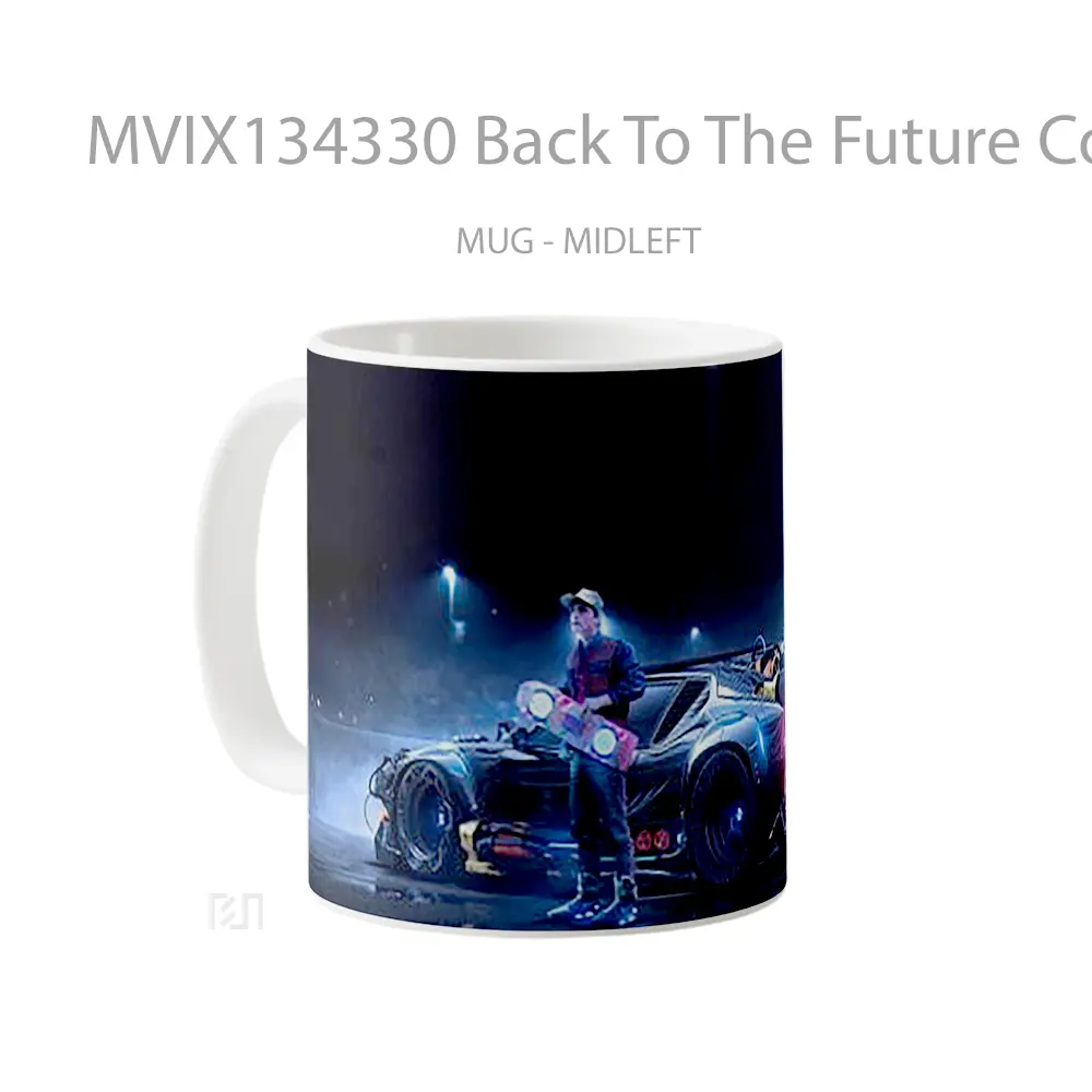 Mug Back To The Future Concept Gelas Keramik Unik - All-side / Desain
