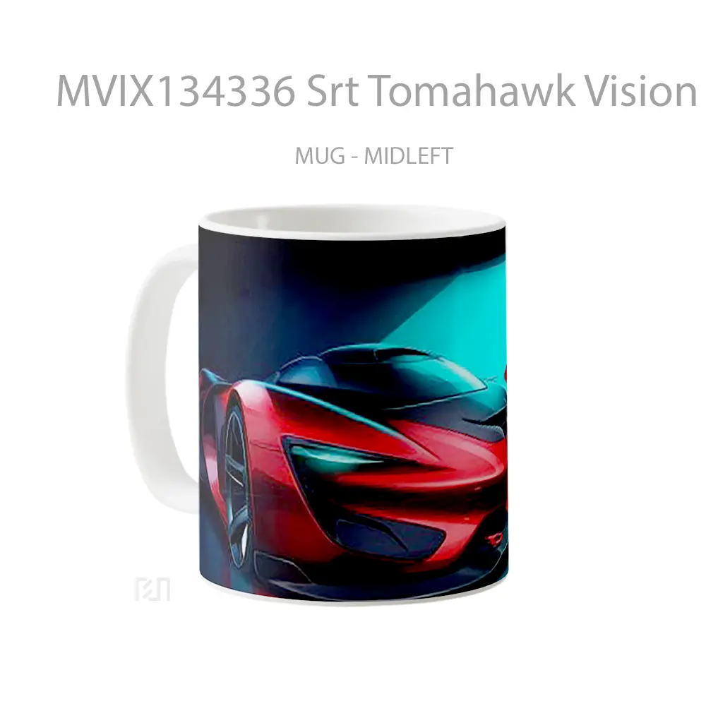 Mug Srt Tomahawk Vision In Gran Turismo Gelas Superhero - All-side / Desain