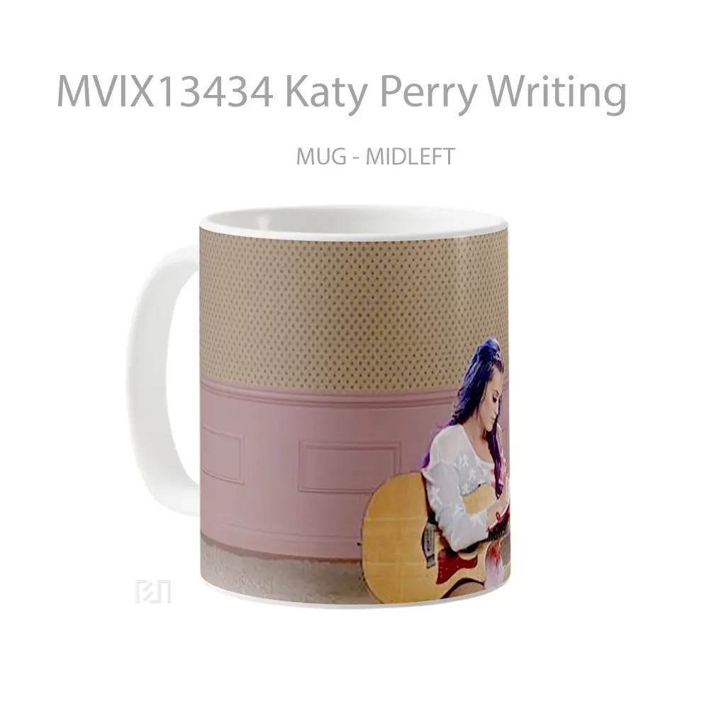Mug Katy Perry Writing Gelas Keramik Unik - All-side / Desain