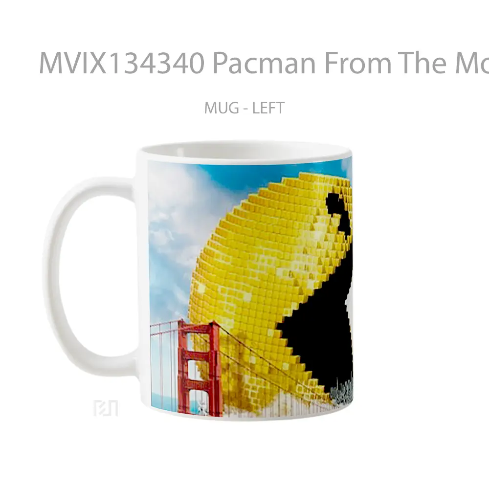 Mug Pacman From The Movie Pixels Gelas Keramik Unik - All-side / Desain