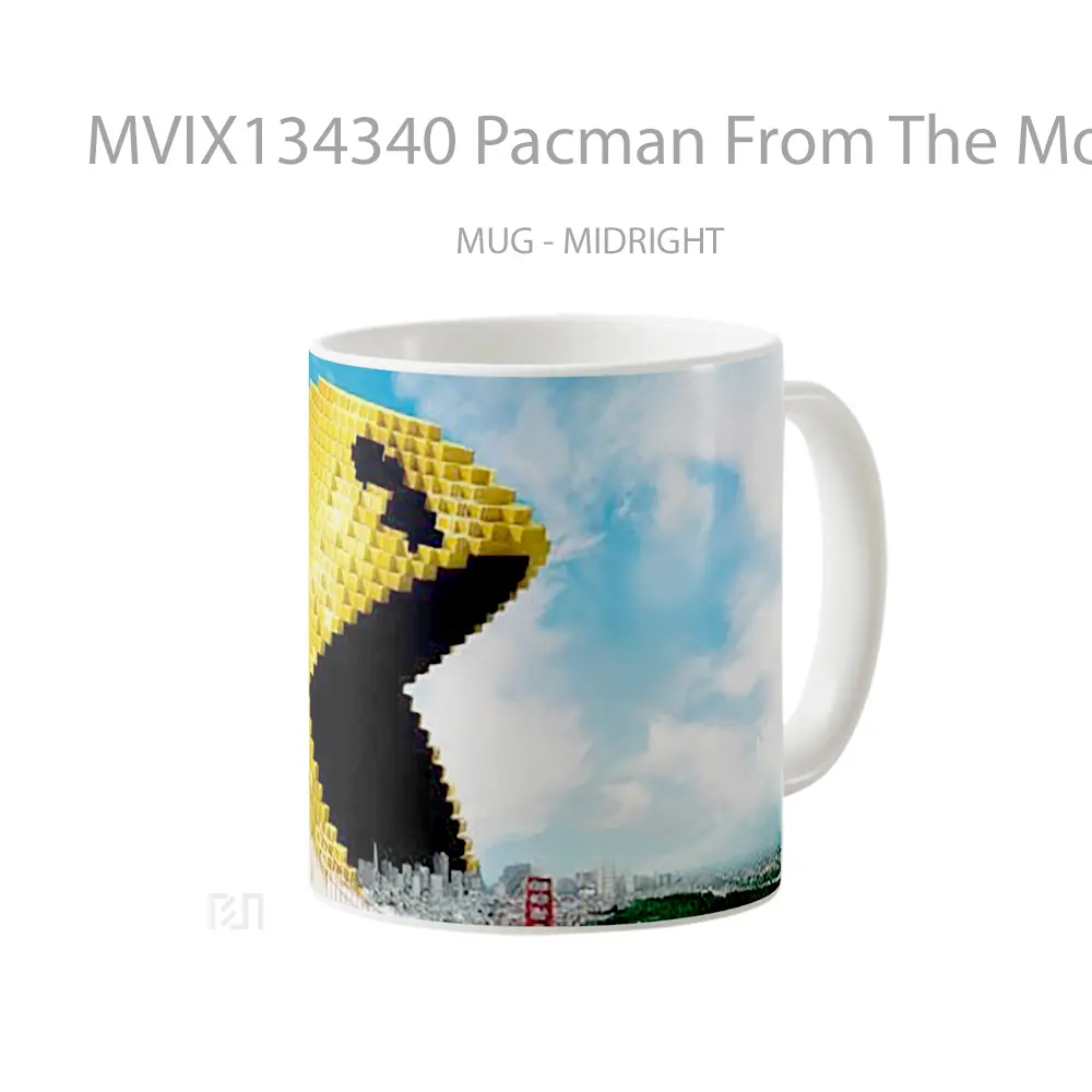 Mug Pacman From The Movie Pixels Gelas Keramik Unik - All-side / Desain