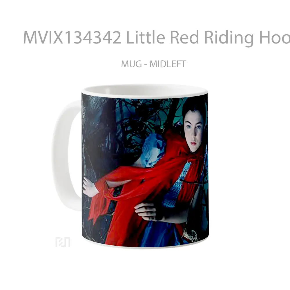 Mug Little Red Riding Hood In Into The Woods Gelas Keramik Unik - All-side / Desain
