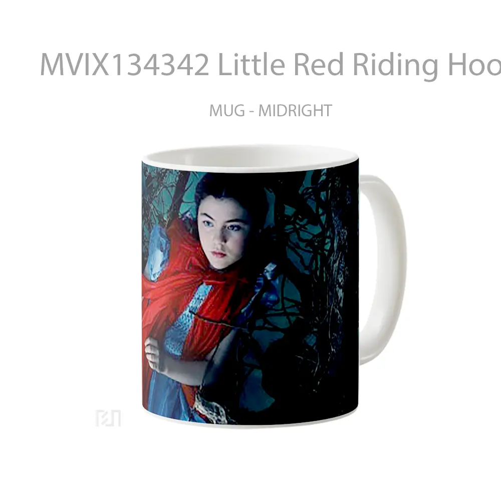 Mug Little Red Riding Hood In Into The Woods Gelas Keramik Unik - All-side / Desain