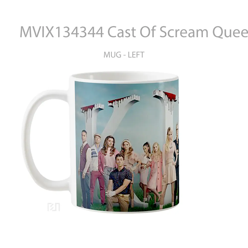 Mug Cast Of Scream Queens Gelas Keramik Unik - All-side / Desain