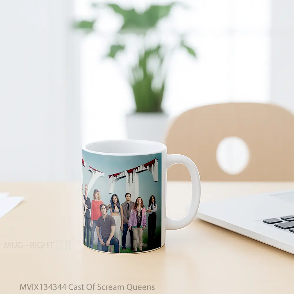 Mug Cast Of Scream Queens Gelas Keramik Unik - All-side / Desain