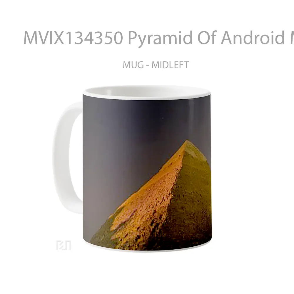 Mug Pyramid Of Android Marshmallow Gelas Keramik Unik - All-side / Desain