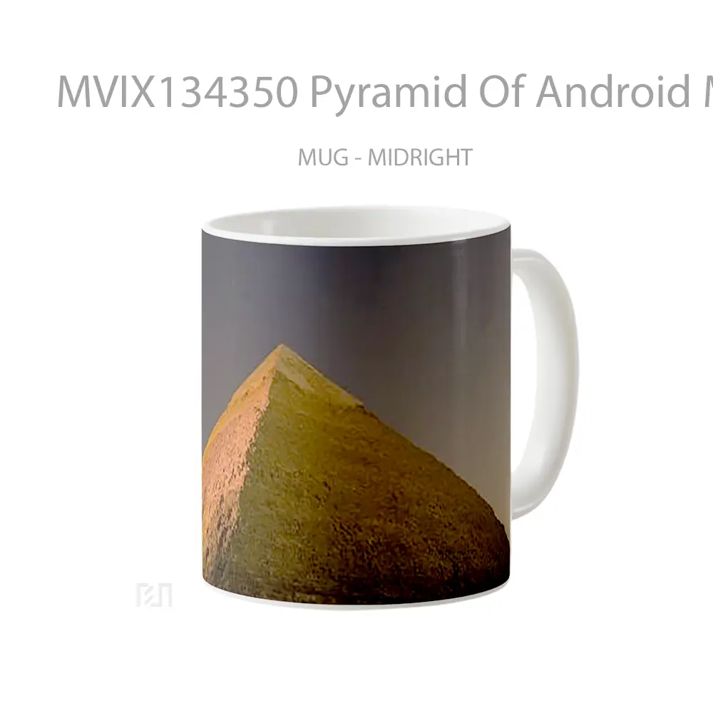 Mug Pyramid Of Android Marshmallow Gelas Keramik Unik - All-side / Desain