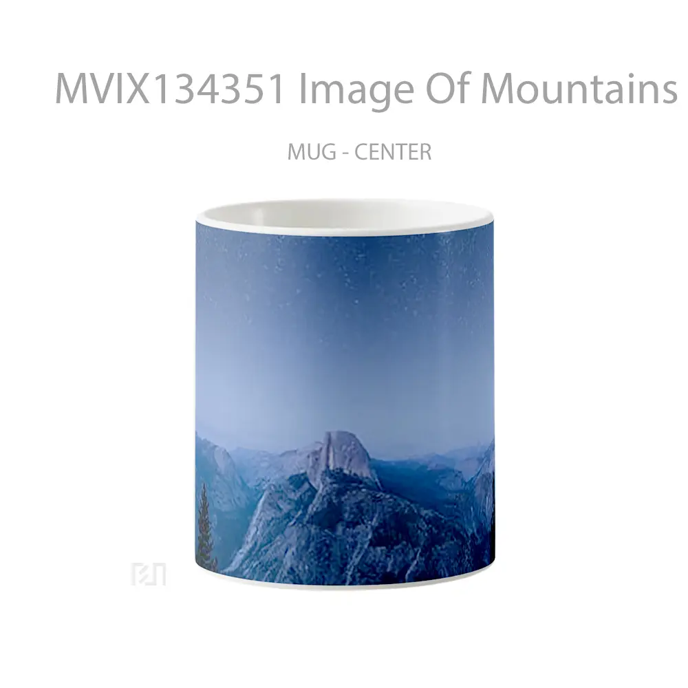 Mug Image Of Mountains In Apple Os Gelas Pemandangan Alam