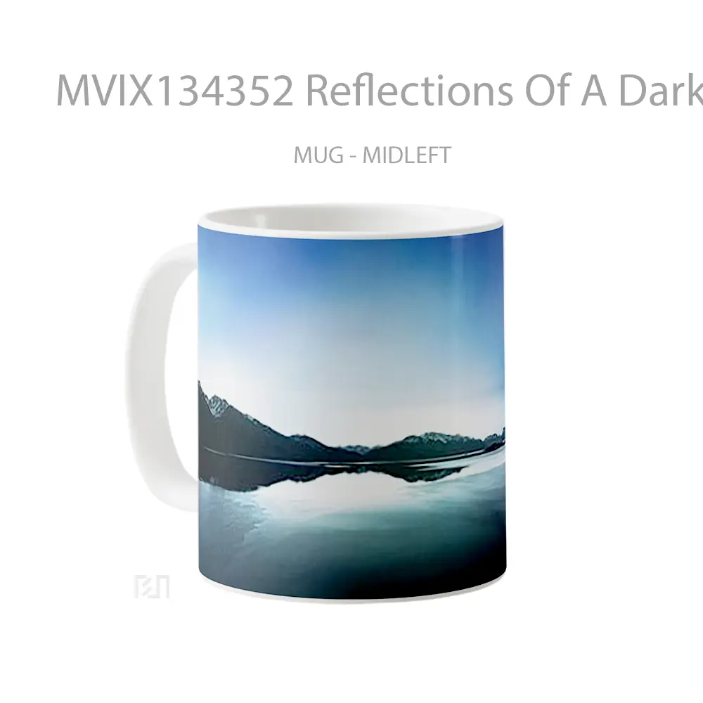 Mug Reflections Of A Dark Lake Gelas Pemandangan Alam - All-side / Desain