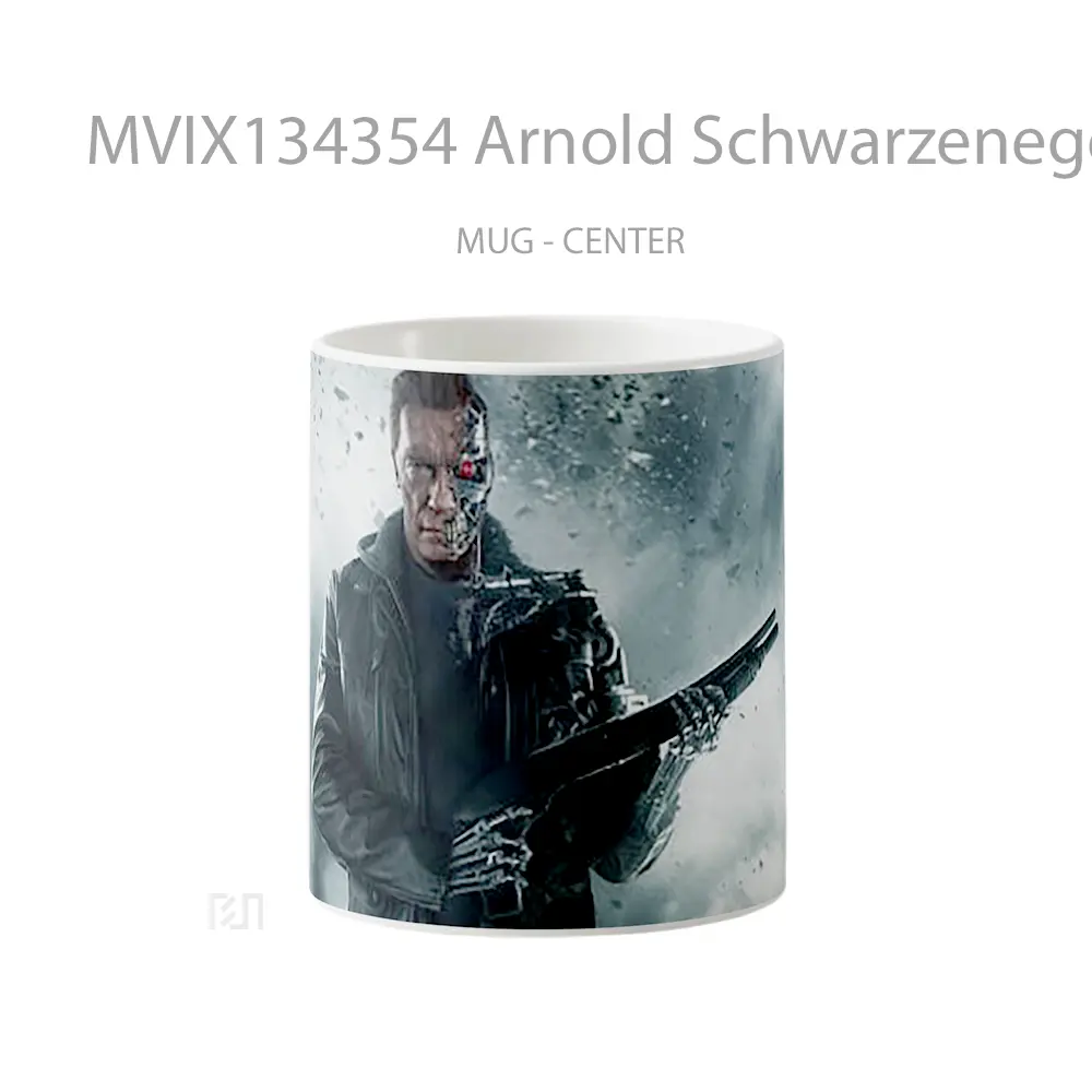Mug Arnold Schwarzenegger In Terminator Gelas Film
