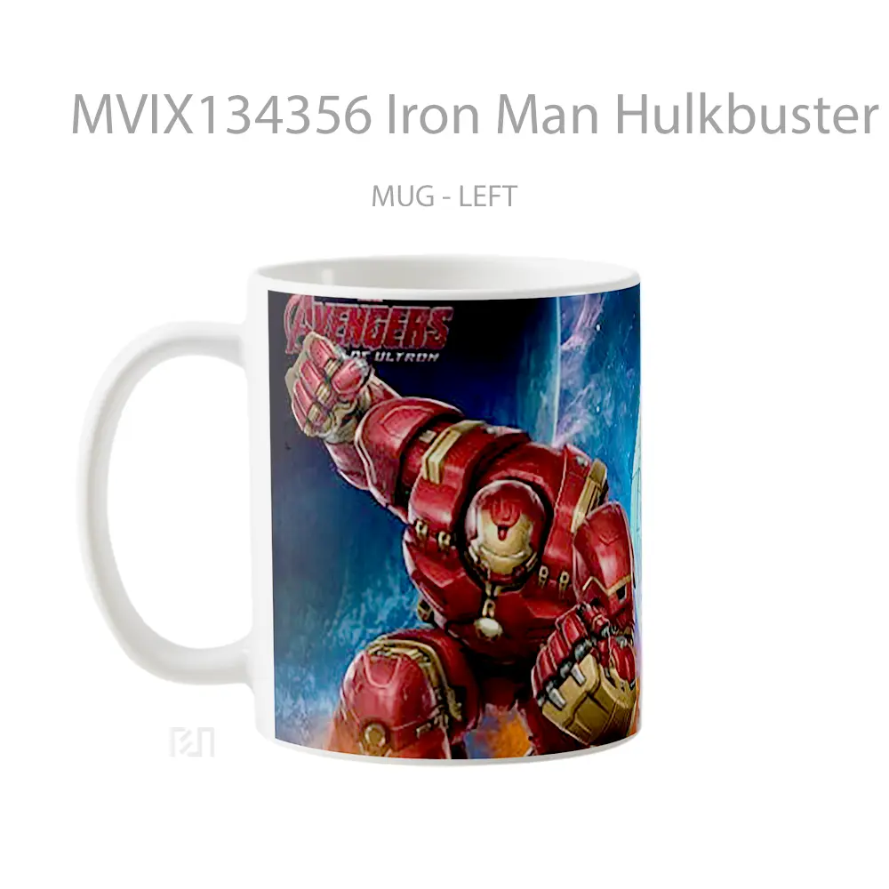 Mug Iron Man Hulkbuster From The Avengers Gelas Superhero - All-side / Desain