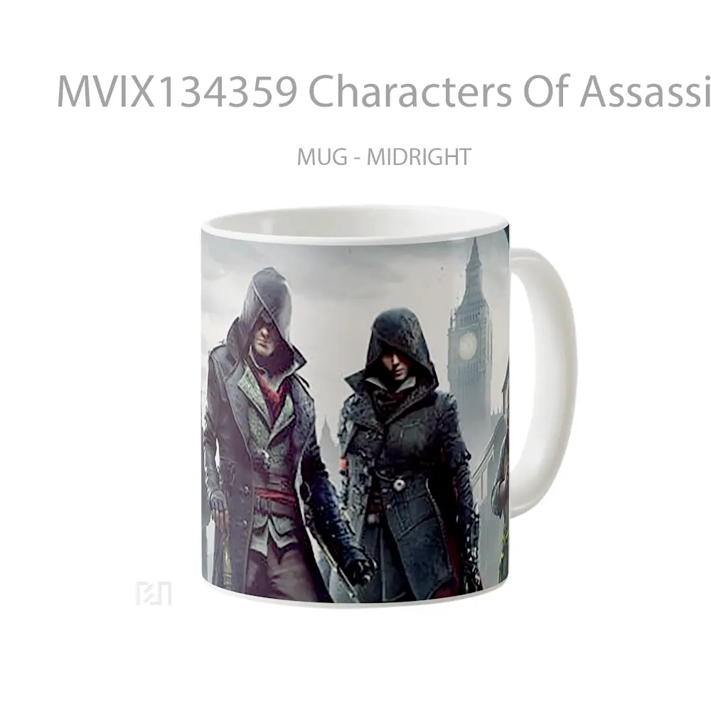 Mug Characters Of Assassins Creed Syndicate Cangkir Gamer - All-side / Desain