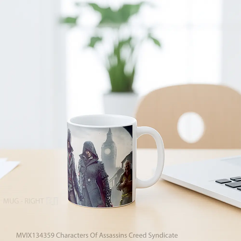 Mug Characters Of Assassins Creed Syndicate Cangkir Gamer - All-side / Desain
