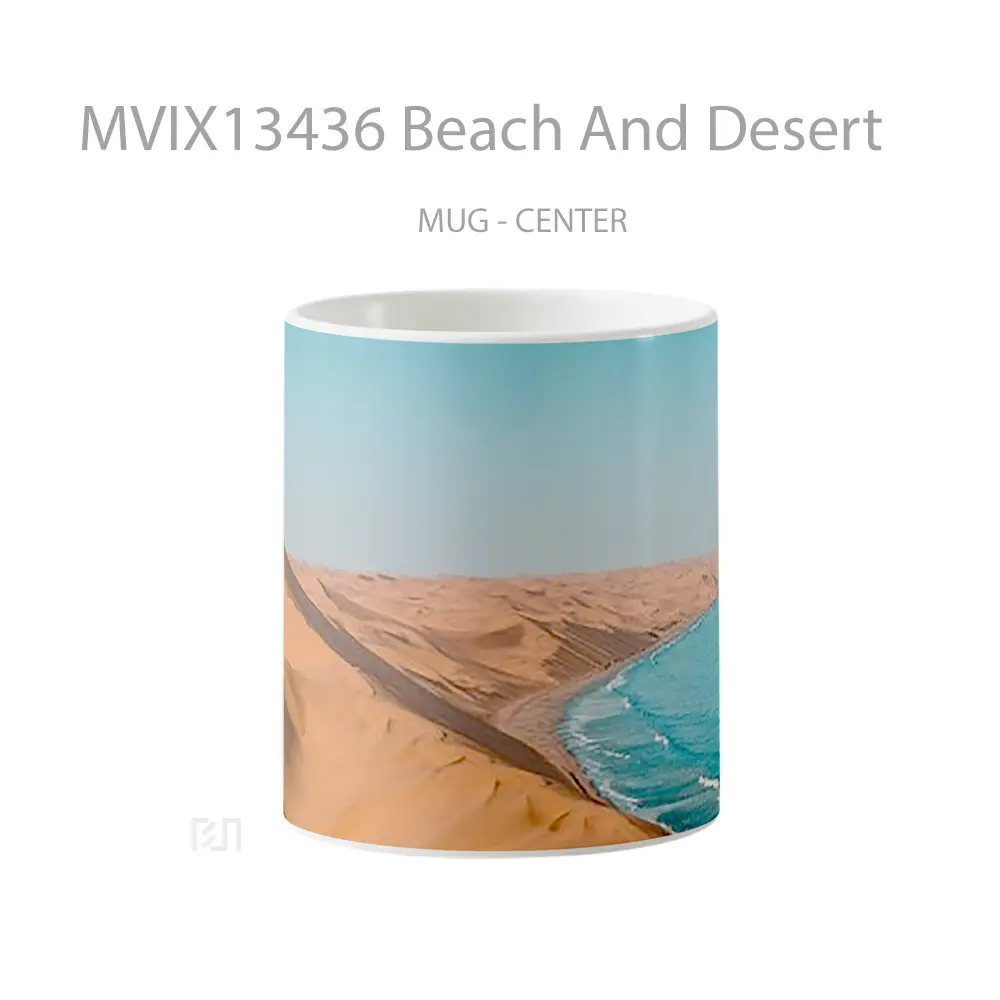 Mug Beach And Desert Gelas Pemandangan Alam