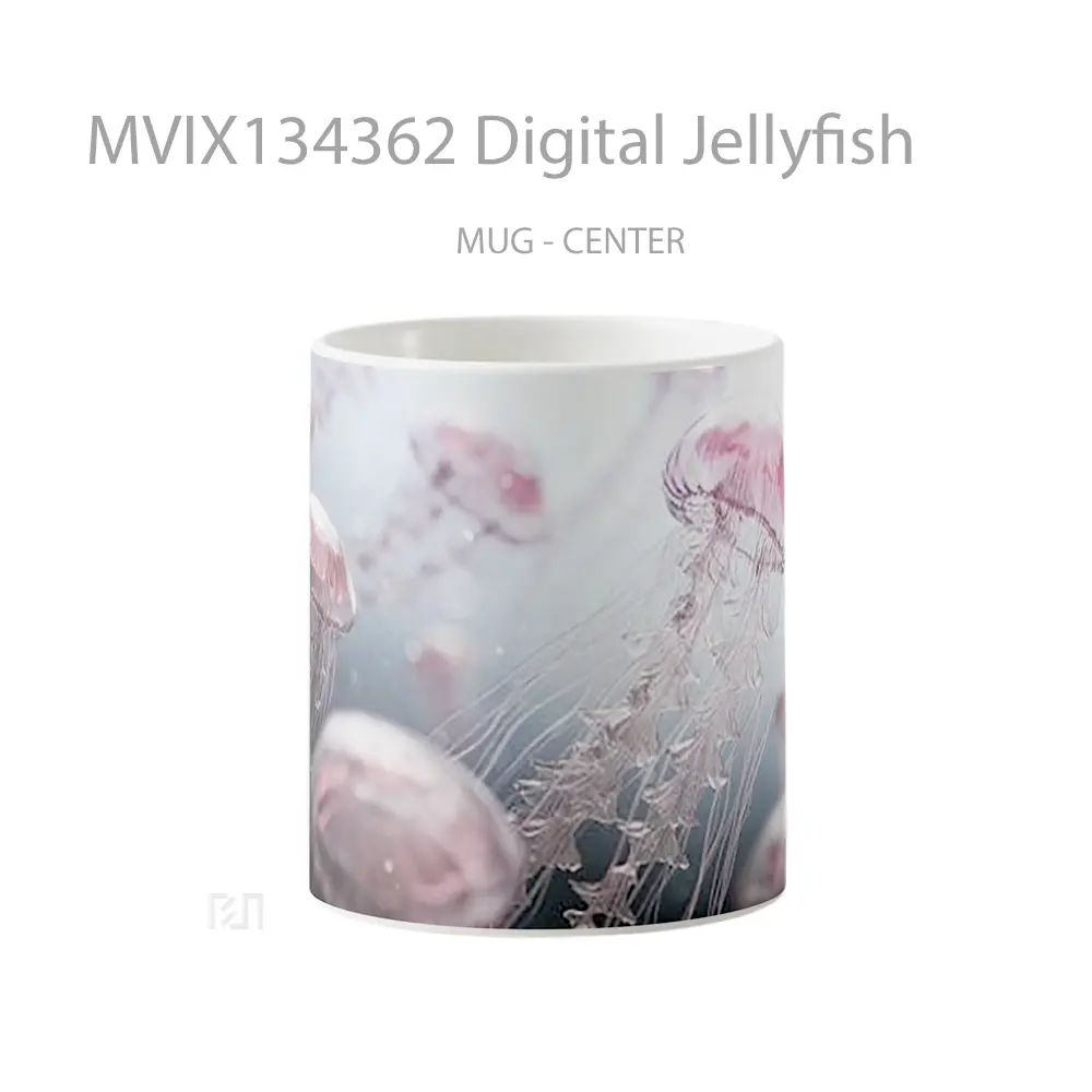 Mug Digital Jellyfish Gelas Keramik Unik