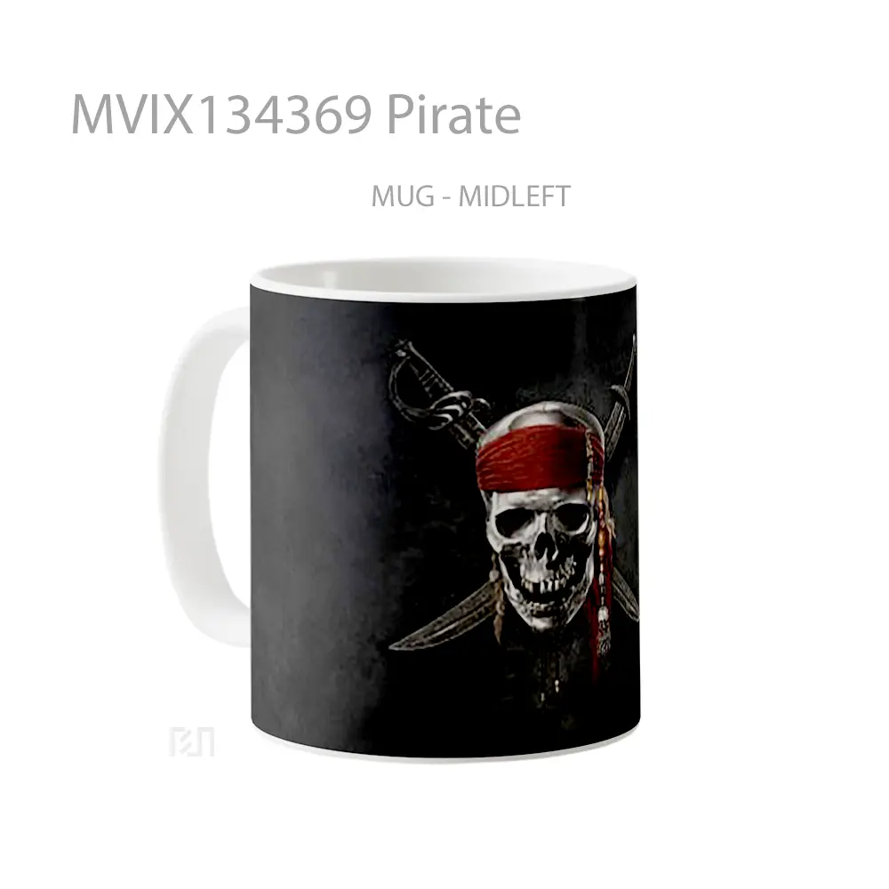 Mug Pirate Gelas Keramik Unik - All-side / Desain
