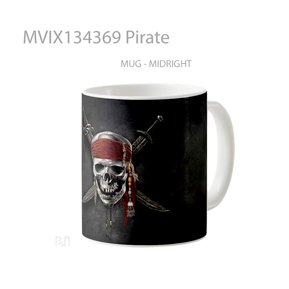 Mug Pirate Gelas Keramik Unik - All-side / Desain