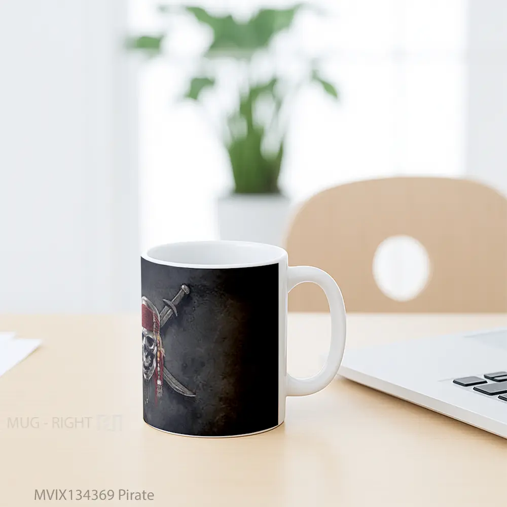 Mug Pirate Gelas Keramik Unik - All-side / Desain