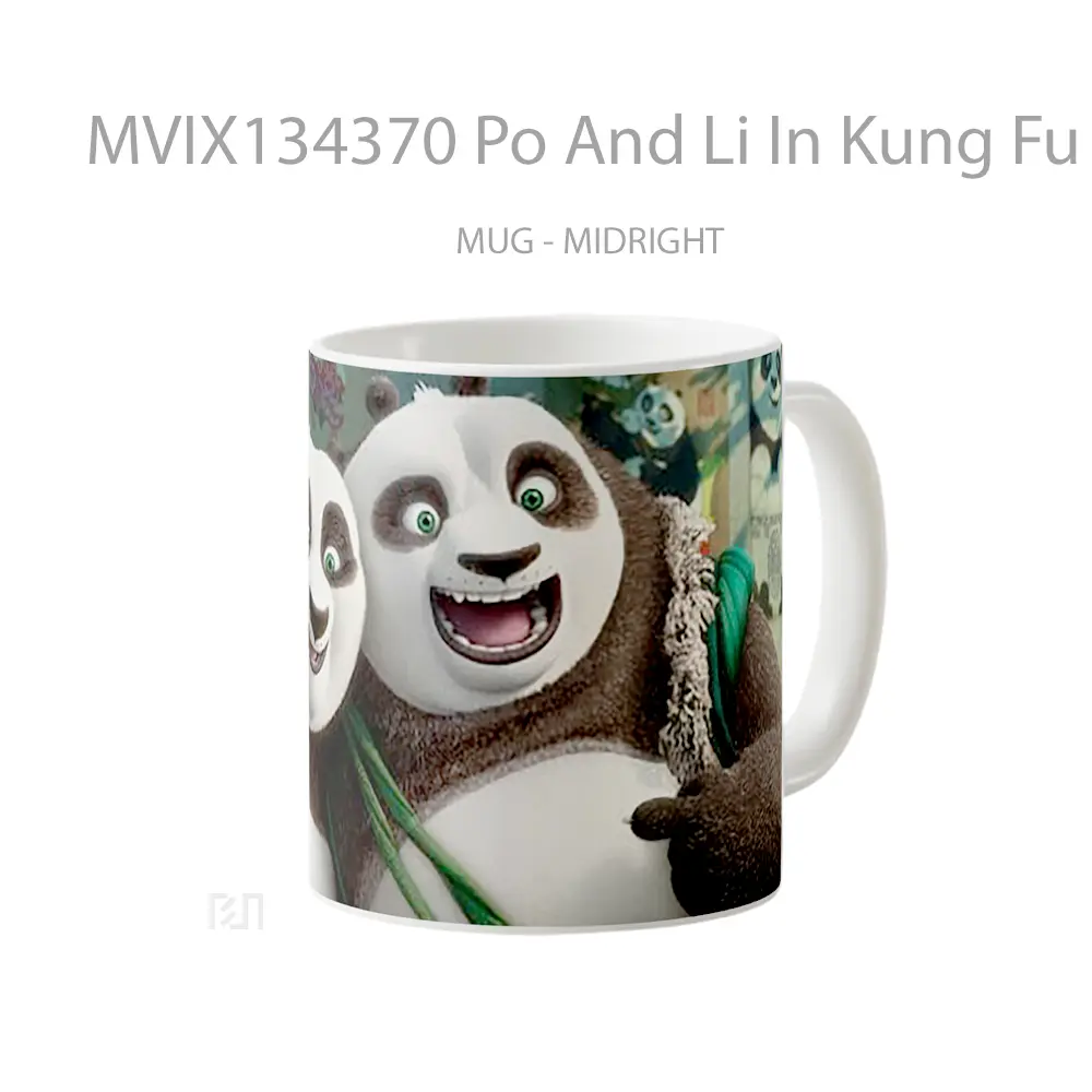 Mug Po And Li In Kung Fu Panda 3 Gelas Hewan Lucu - All-side / Desain
