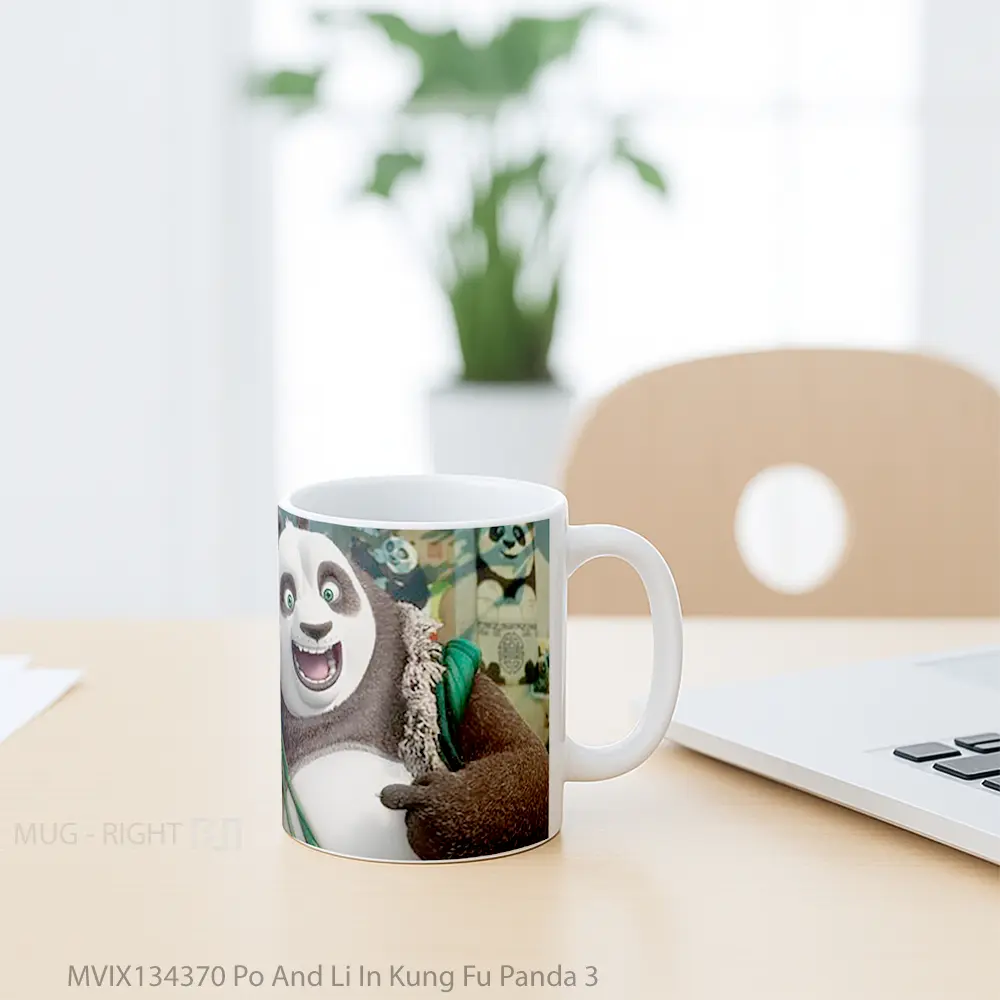 Mug Po And Li In Kung Fu Panda 3 Gelas Hewan Lucu - All-side / Desain