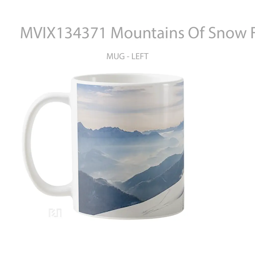 Mug Mountains Of Snow For Windows 10 Gelas Pemandangan Alam - All-side / Desain