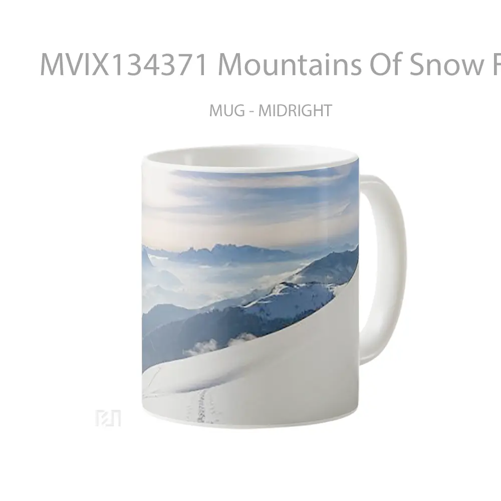 Mug Mountains Of Snow For Windows 10 Gelas Pemandangan Alam - All-side / Desain