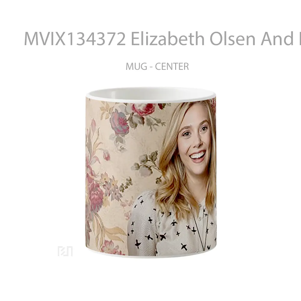 Mug Elizabeth Olsen And Flowers Gelas Pemandangan Alam
