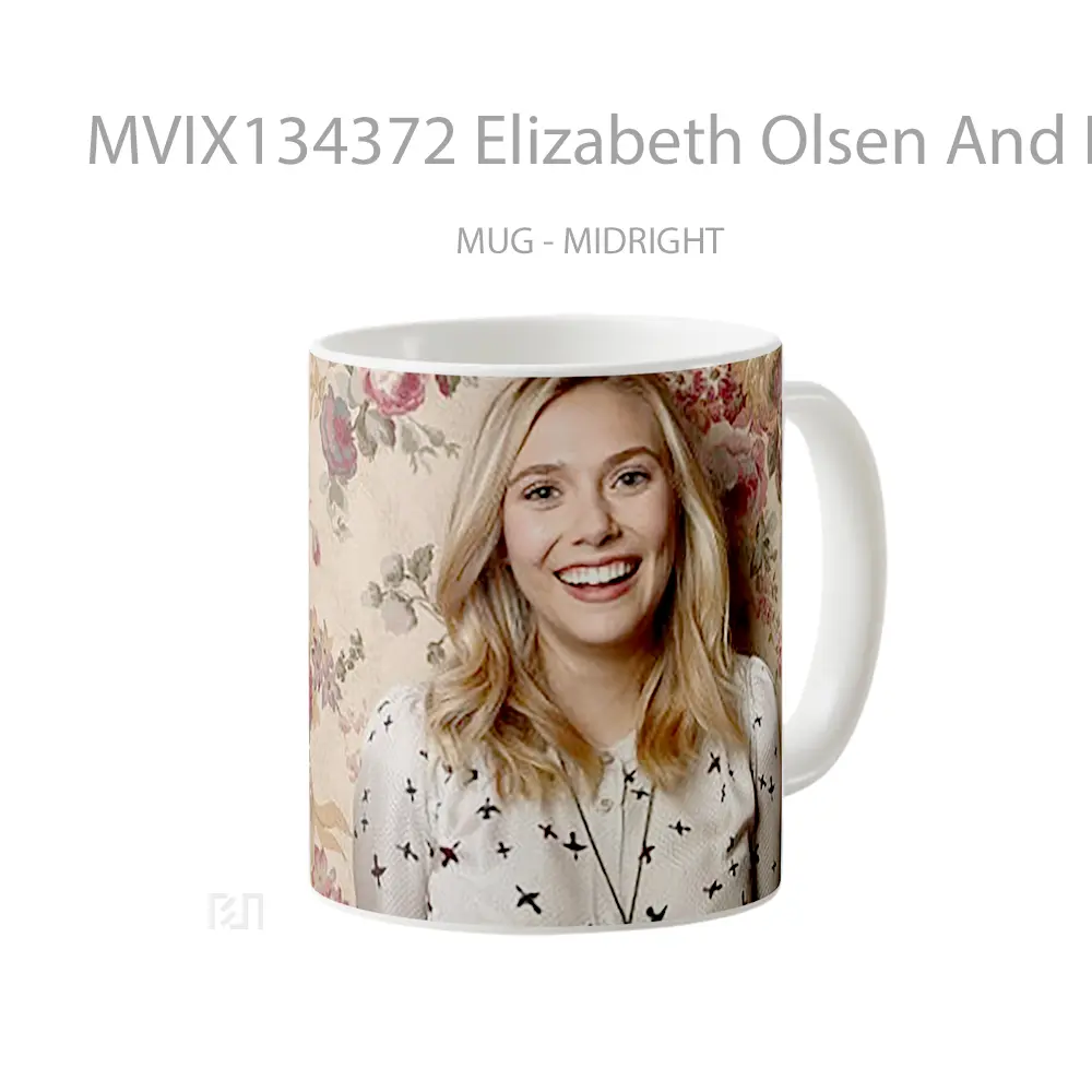 Mug Elizabeth Olsen And Flowers Gelas Pemandangan Alam - All-side / Desain