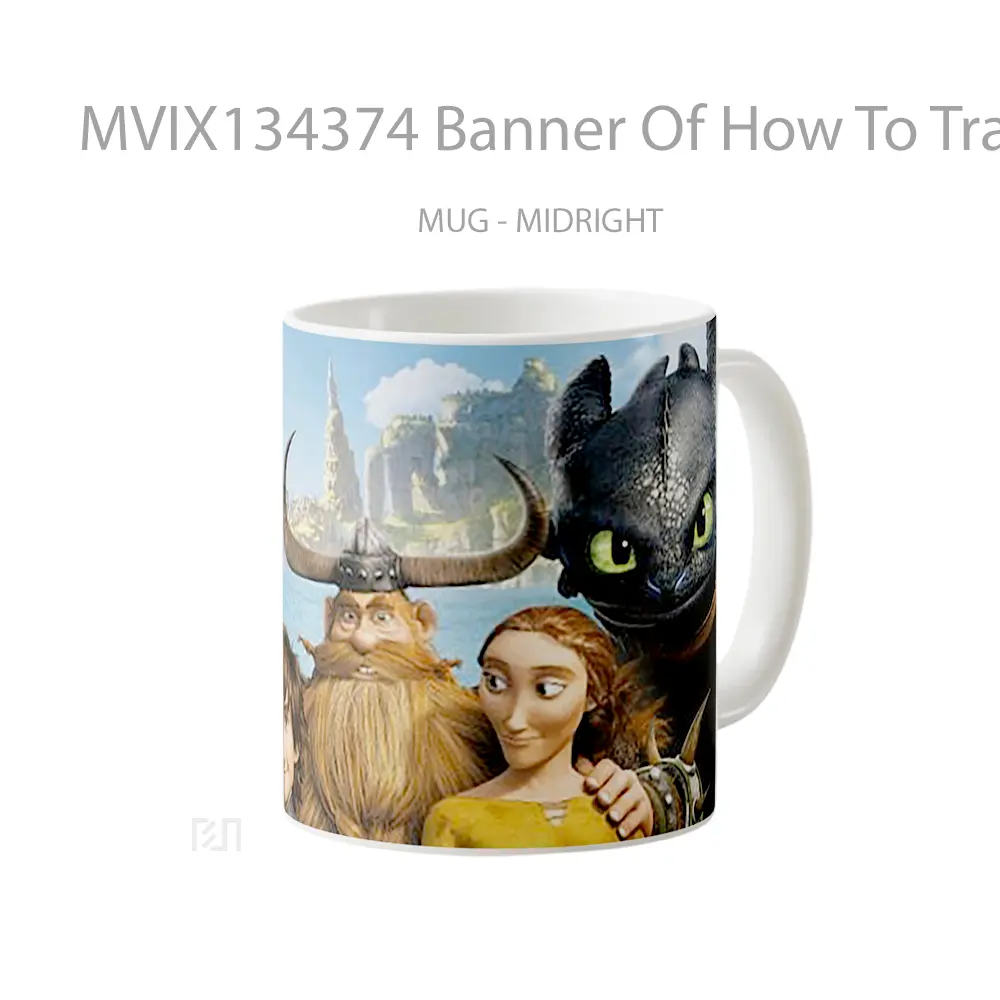 Mug Banner Of How To Train Your Dragon 2 Gelas Fantasi - All-side / Desain