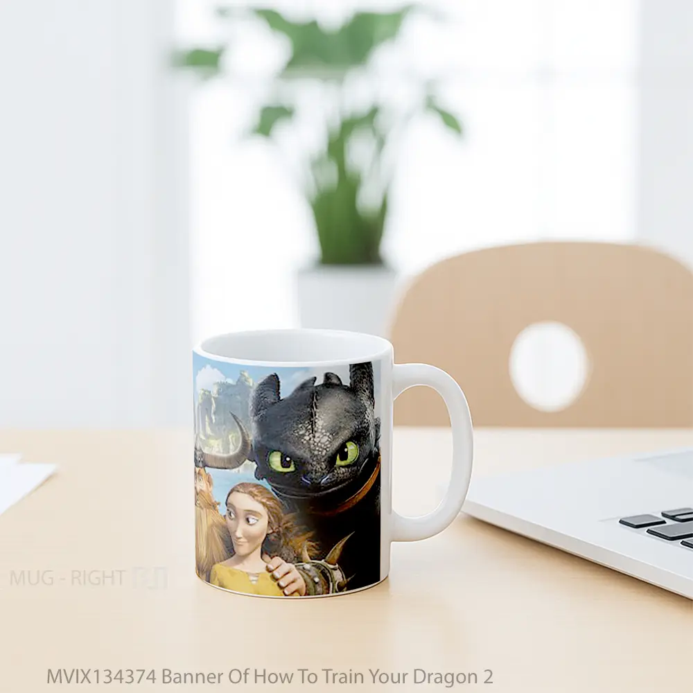 Mug Banner Of How To Train Your Dragon 2 Gelas Fantasi - All-side / Desain