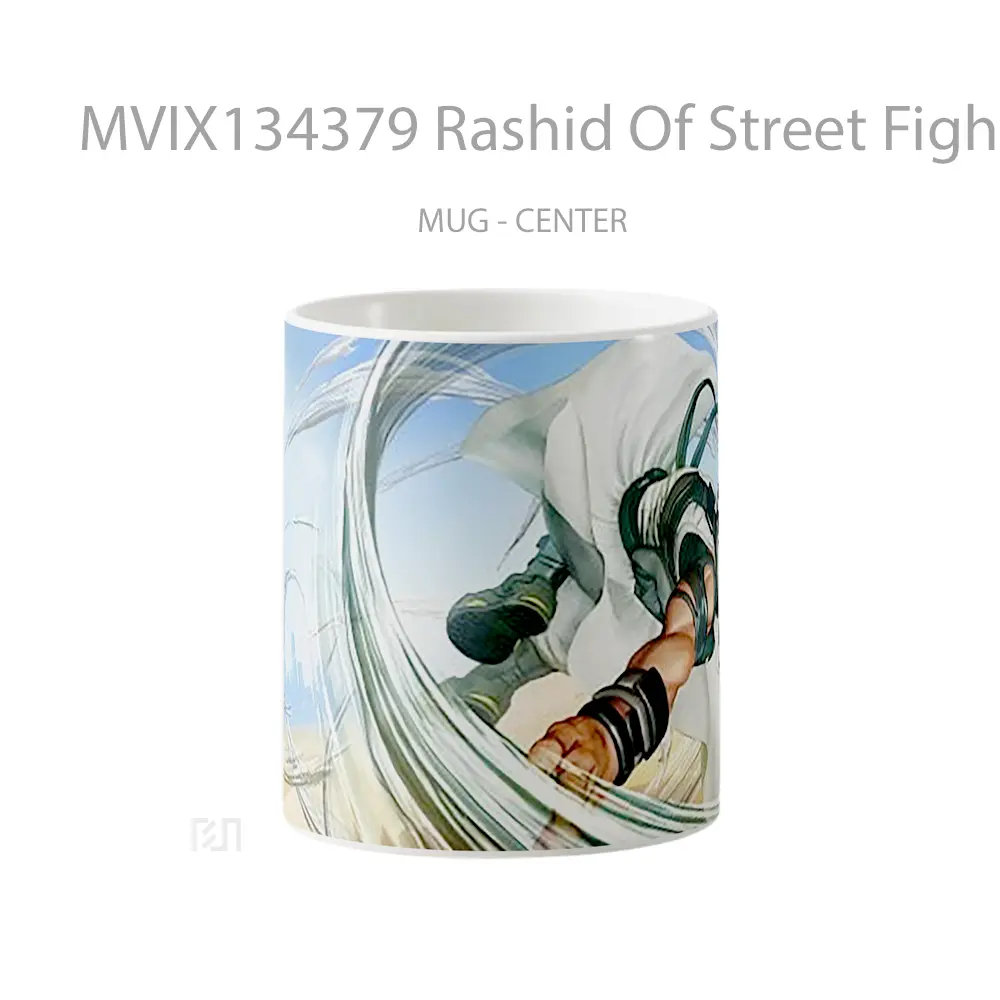 Mug Rashid Of Street Fighter V Cangkir Gamer