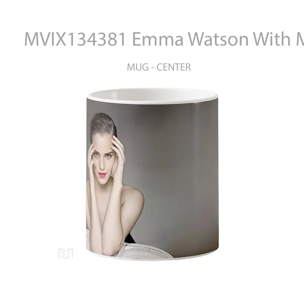 Mug Emma Watson With Makeup Gelas Selebriti