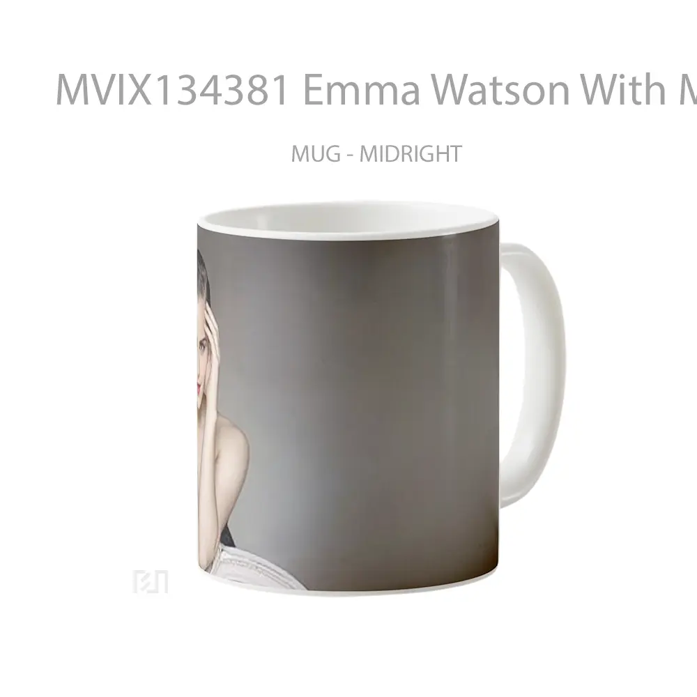 Mug Emma Watson With Makeup Gelas Selebriti - All-side / Desain