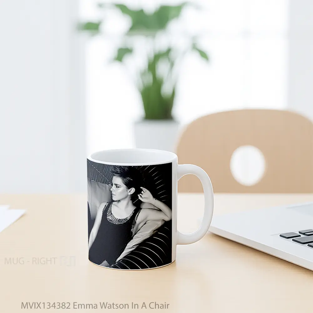 Mug Emma Watson In A Chair Gelas Selebriti - All-side / Desain