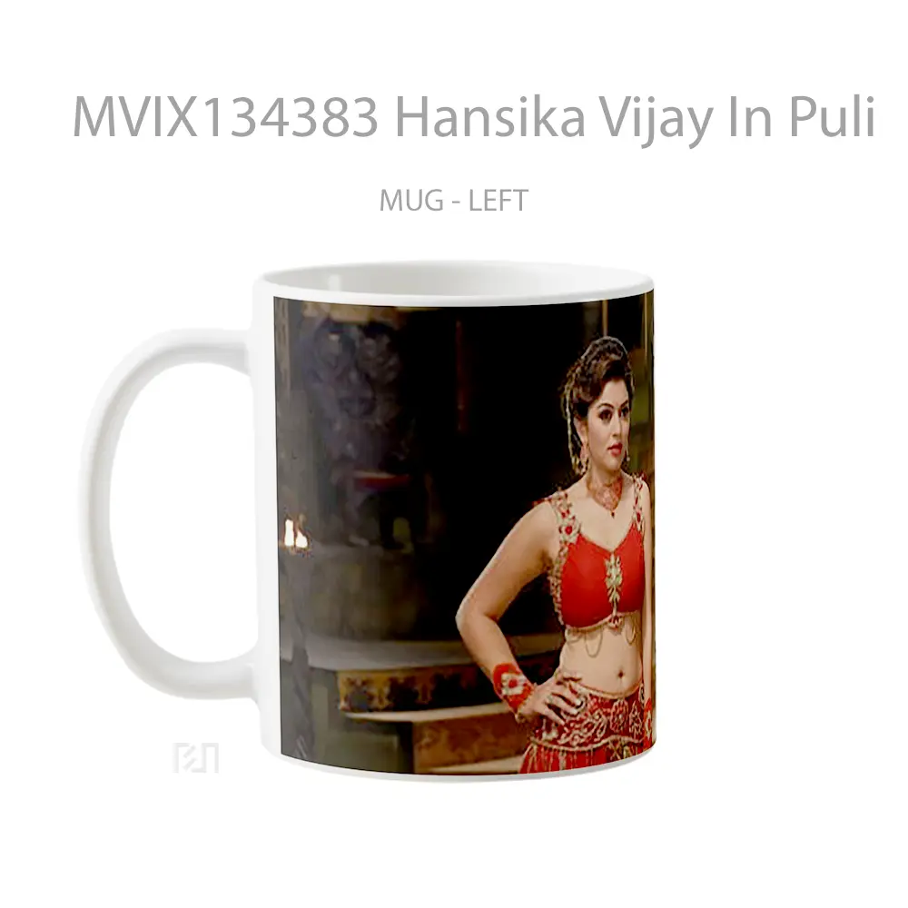 Mug Hansika Vijay In Puli Gelas Keramik Unik - All-side / Desain