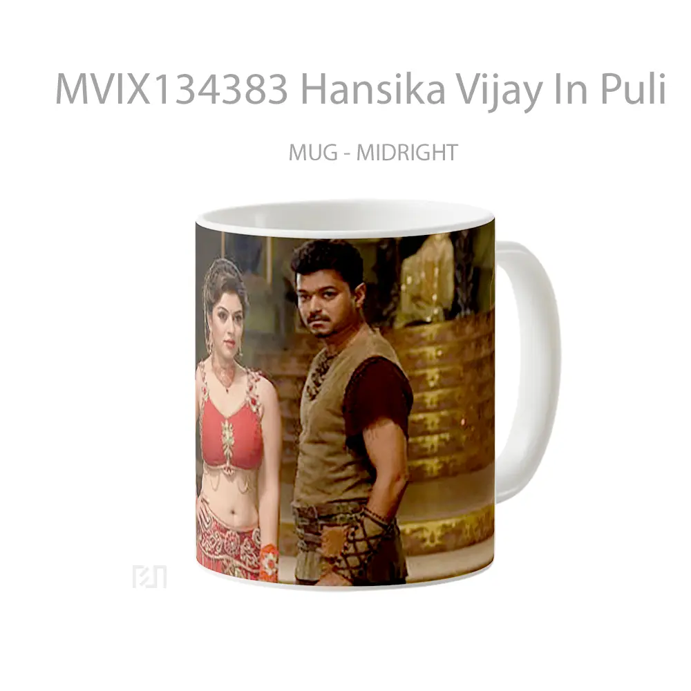 Mug Hansika Vijay In Puli Gelas Keramik Unik - All-side / Desain