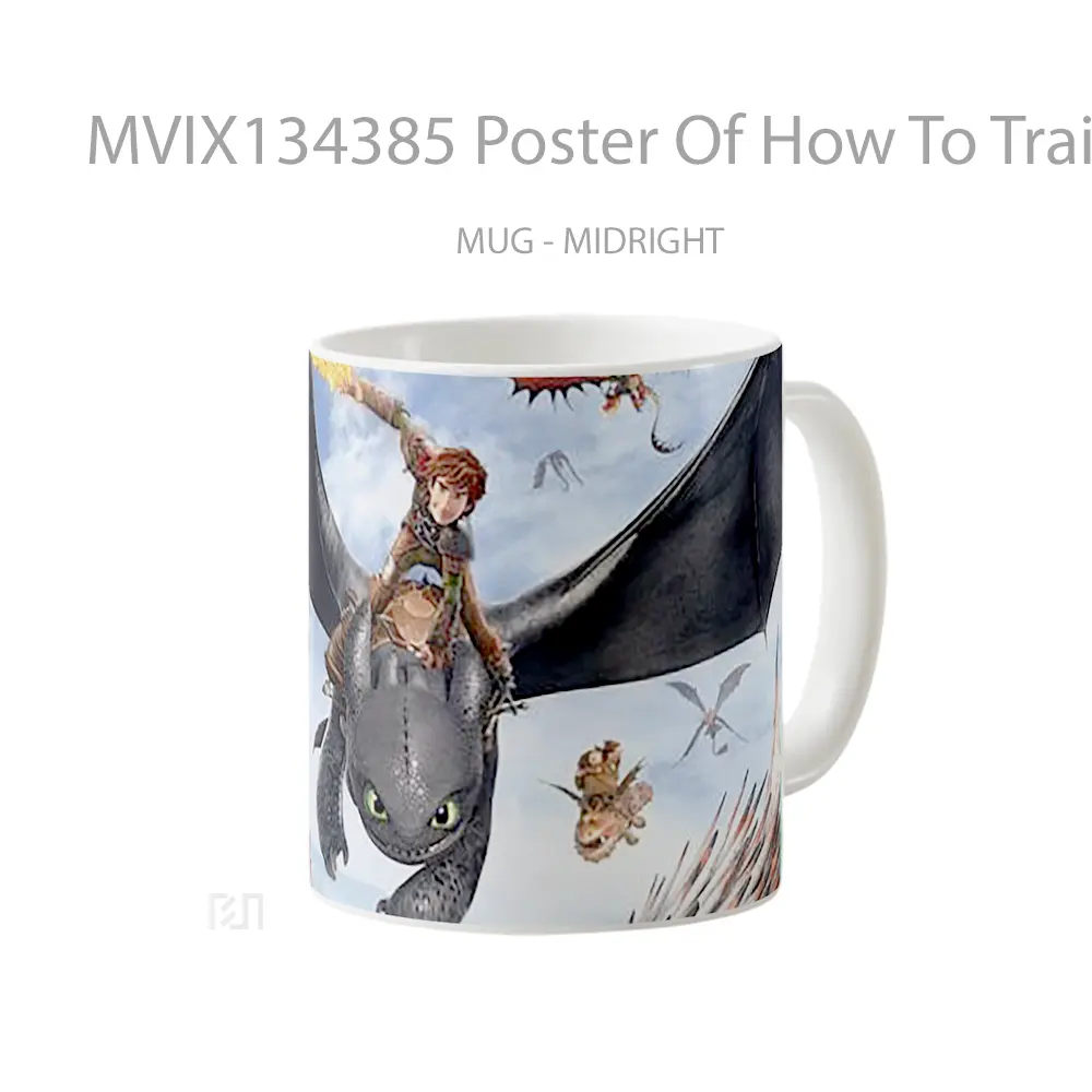 Mug Poster Of How To Train Your Dragon Gelas Fantasi - All-side / Desain