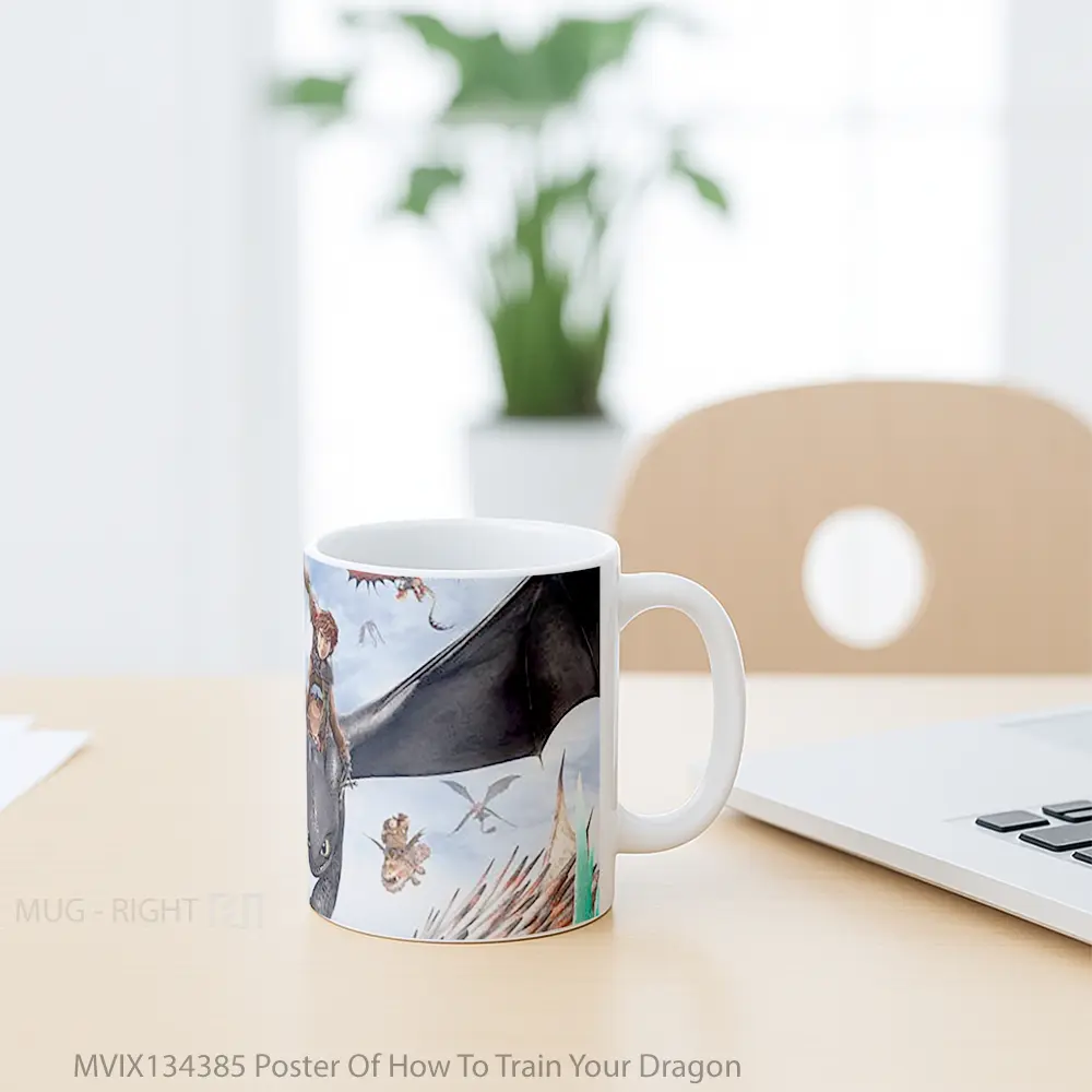Mug Poster Of How To Train Your Dragon Gelas Fantasi - All-side / Desain