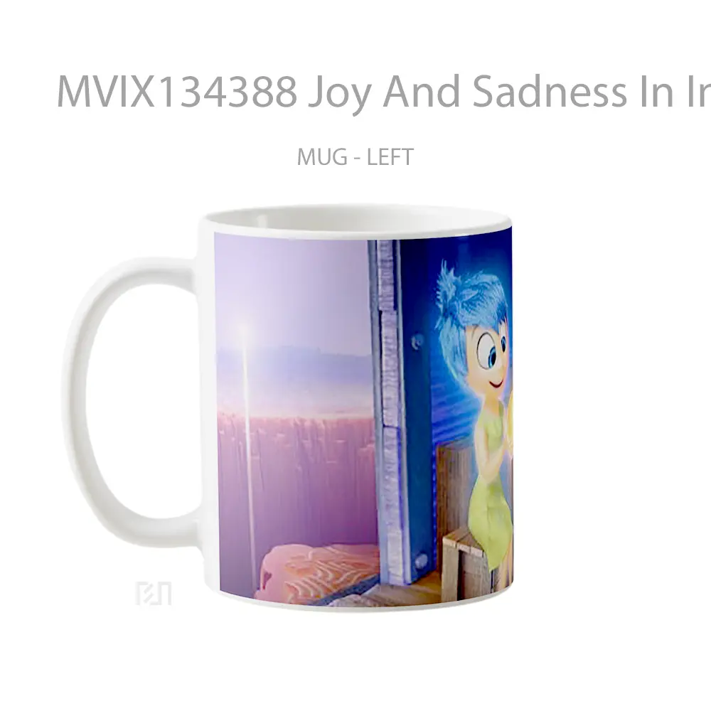Mug Joy And Sadness In Intensity Gelas Keramik Unik - All-side / Desain