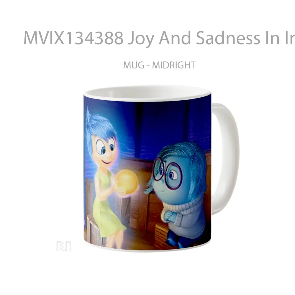 Mug Joy And Sadness In Intensity Gelas Keramik Unik - All-side / Desain