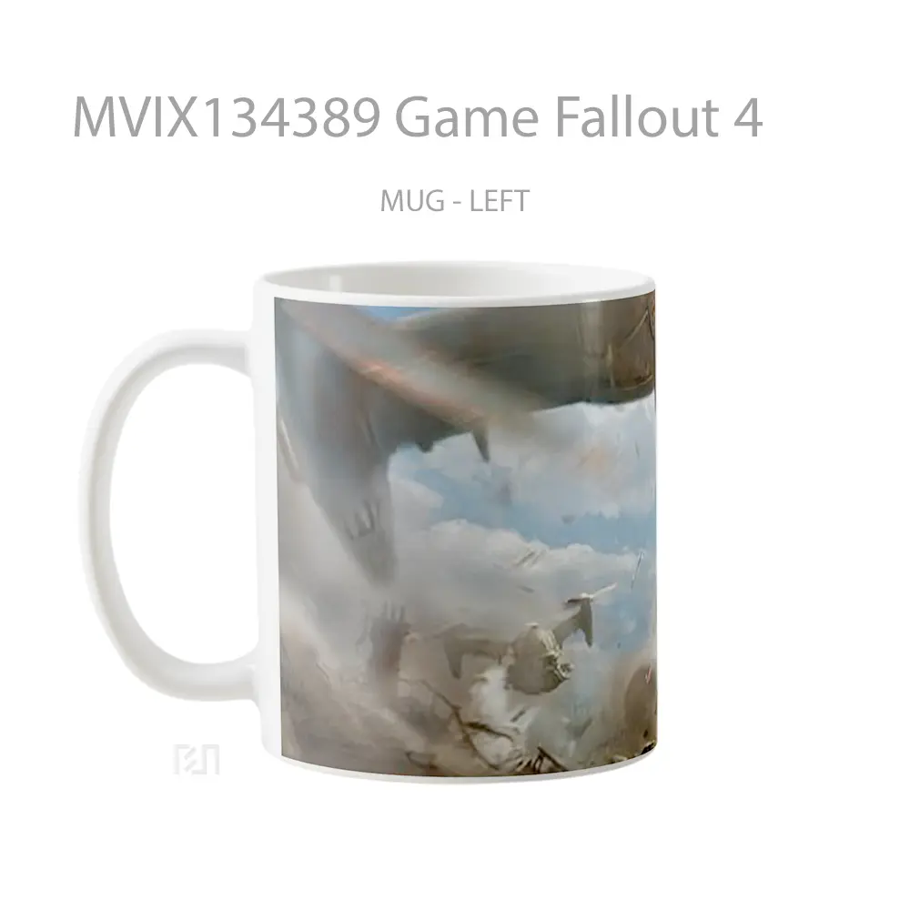 Mug Game Fallout 4 Cangkir Gamer - All-side / Desain