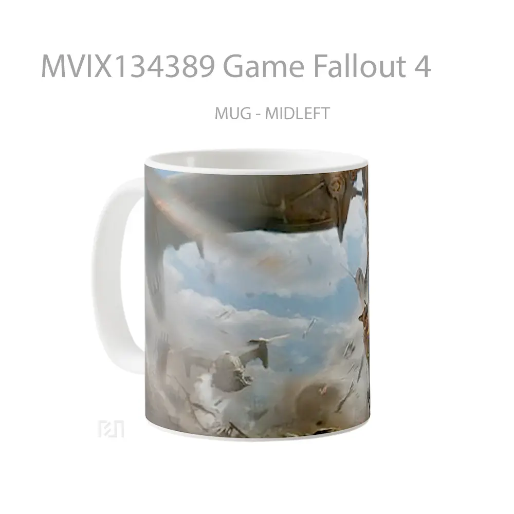 Mug Game Fallout 4 Cangkir Gamer - All-side / Desain