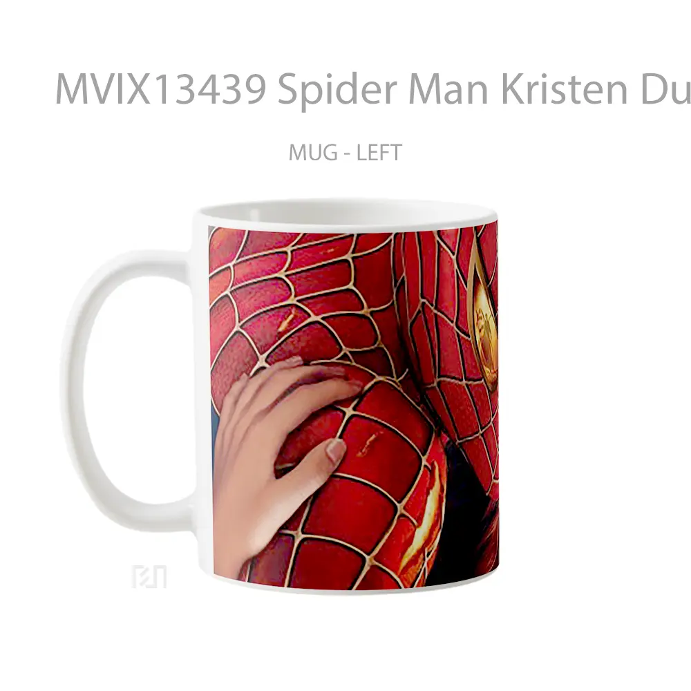 Mug Spider Man Kristen Dunst And Tobey Maguire Gelas Superhero - All-side / Desain