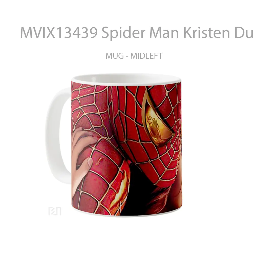 Mug Spider Man Kristen Dunst And Tobey Maguire Gelas Superhero - All-side / Desain