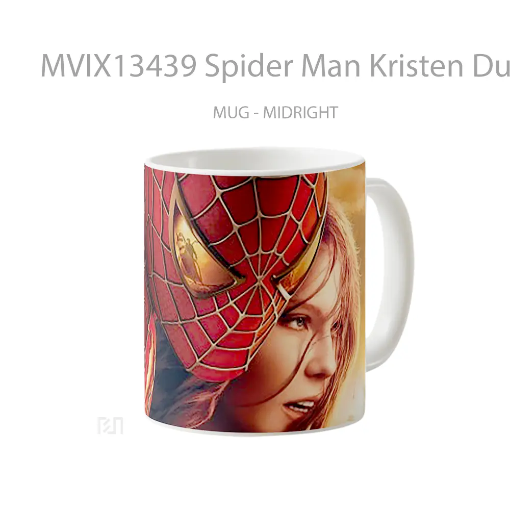 Mug Spider Man Kristen Dunst And Tobey Maguire Gelas Superhero - All-side / Desain