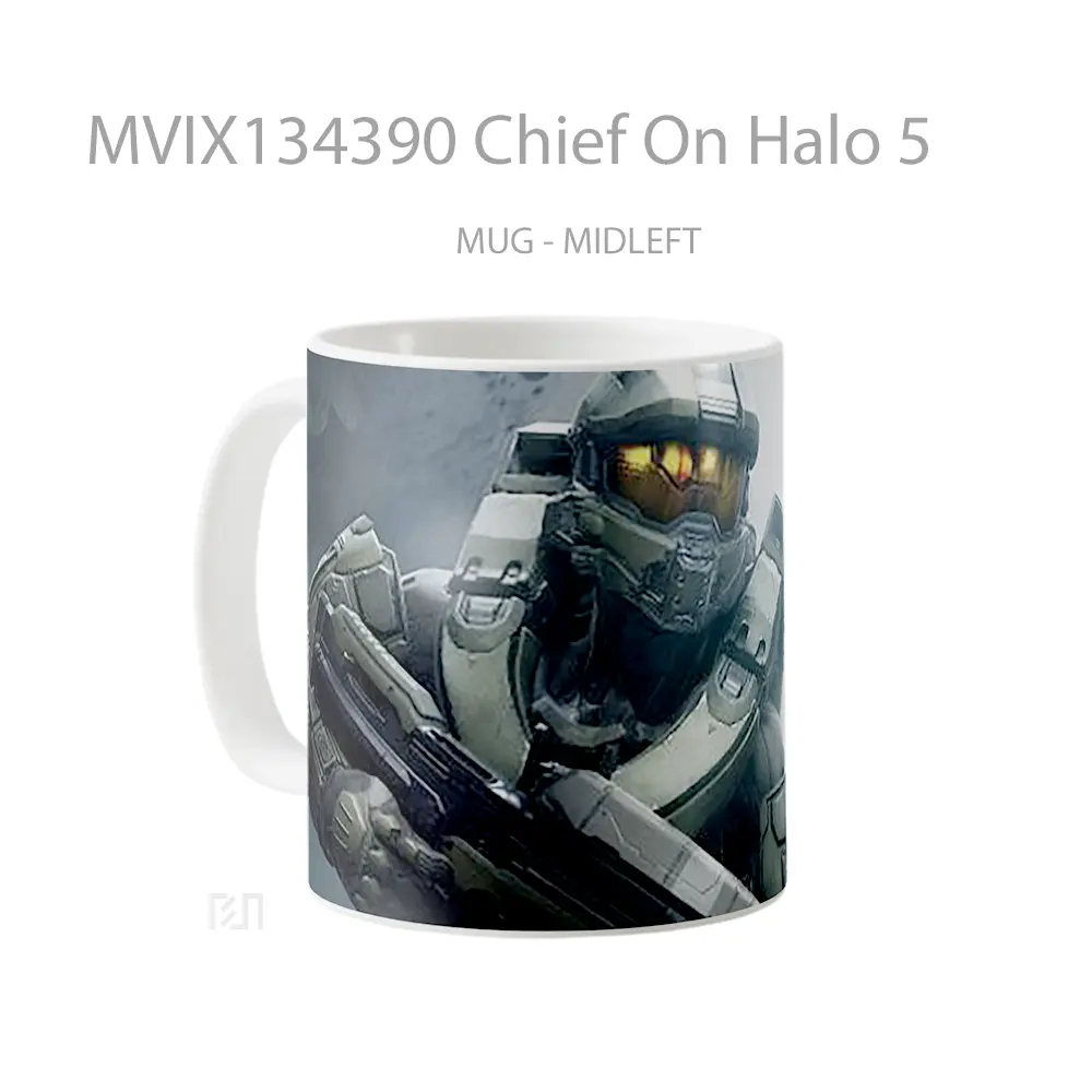 Mug Chief On Halo 5 Cangkir Gamer - All-side / Desain